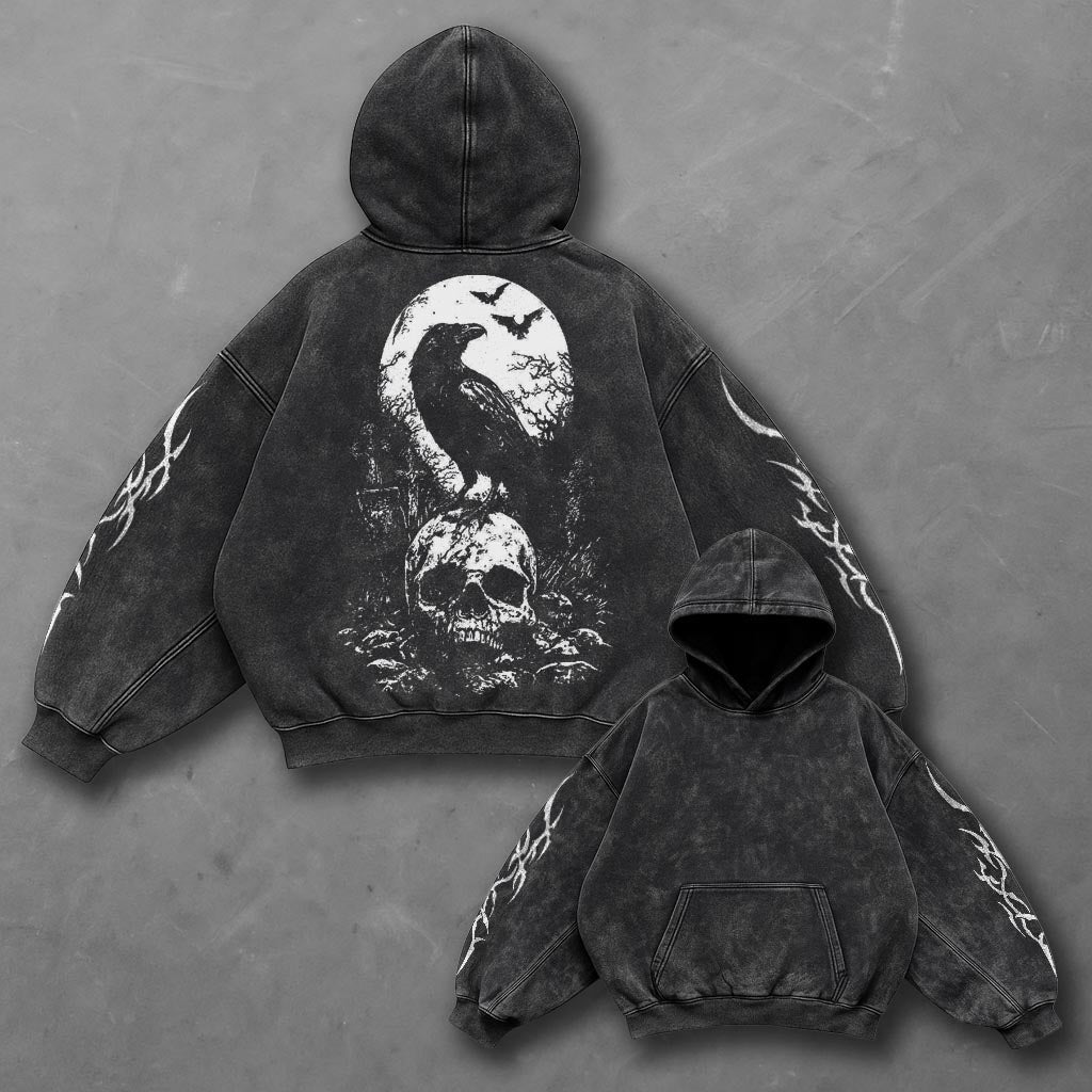 Dark Next-Gen Black Washed Hoodie