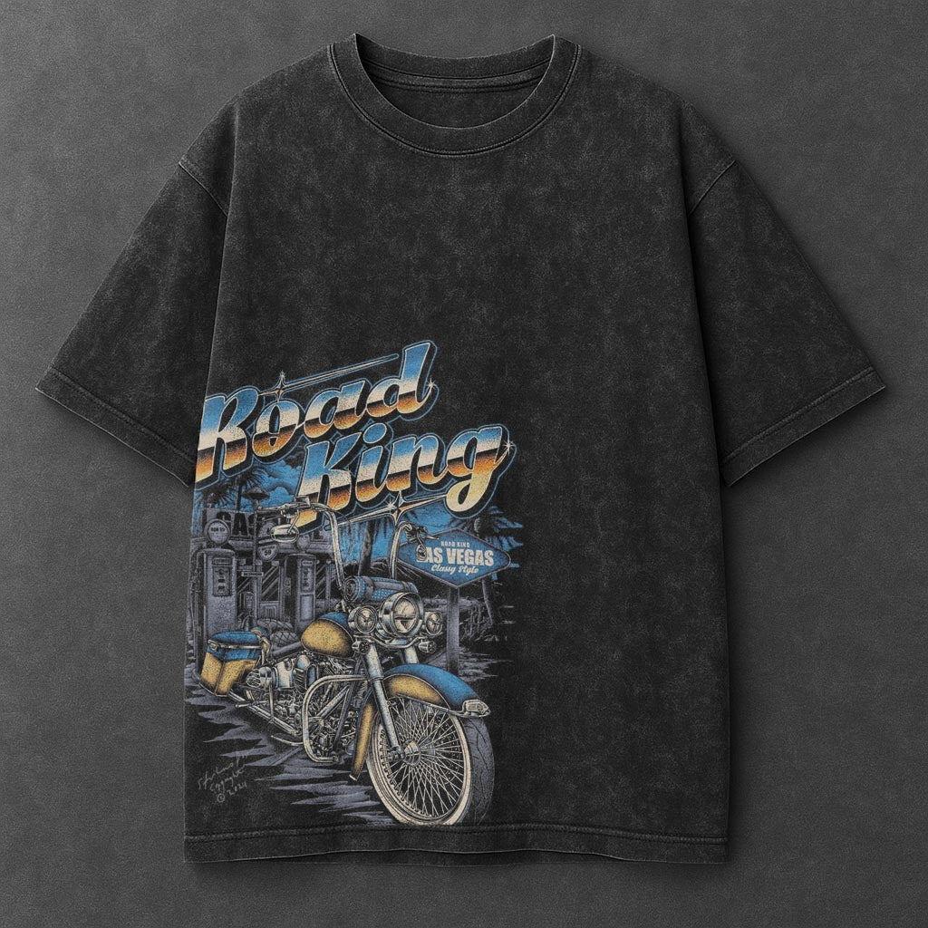 Bike Timeless Black Washed T-Shirt