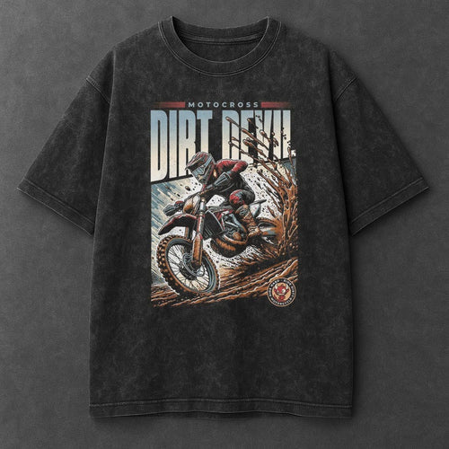 Bike Versatile Black Washed T-Shirt