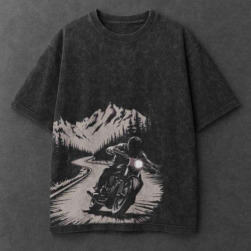 Bike Crisp Black Washed T-Shirt