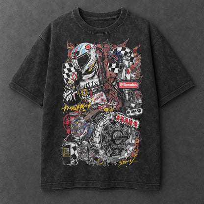 Bike Clean Black Washed T-Shirt