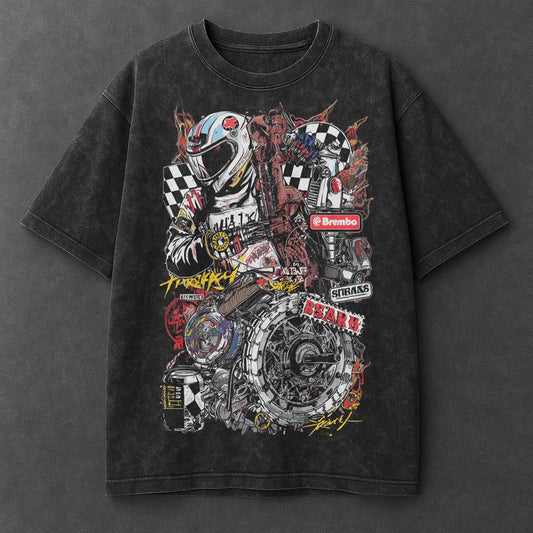 Bike Clean Black Washed T-Shirt