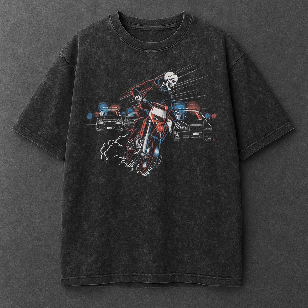 Bike Signature Black Washed T-Shirt