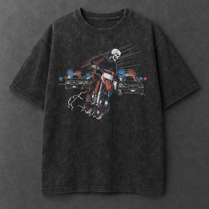 Bike Signature Black Washed T-Shirt