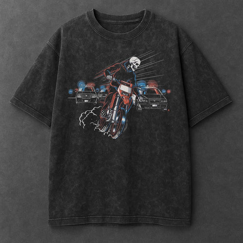Bike Signature Black Washed T-Shirt