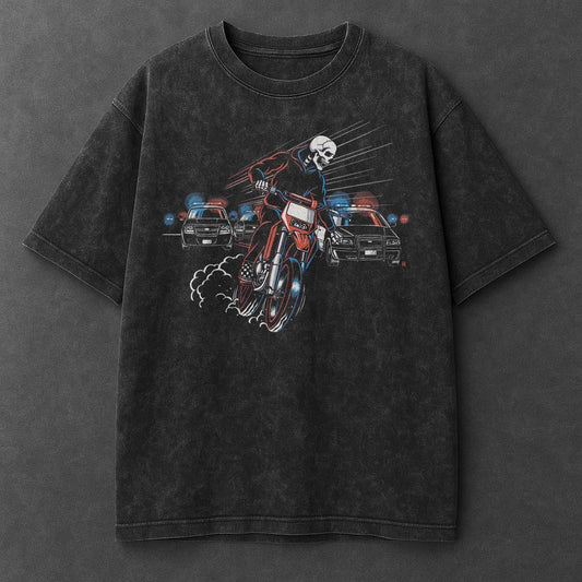 Bike Signature Black Washed T-Shirt