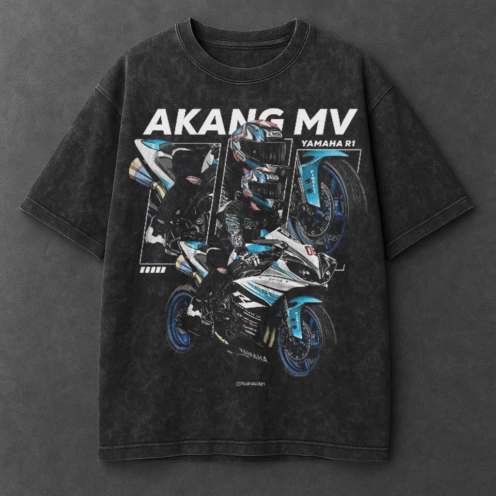 Bike Effortless Black Washed T-Shirt