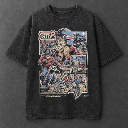 Bike Urban Black Washed T-Shirt