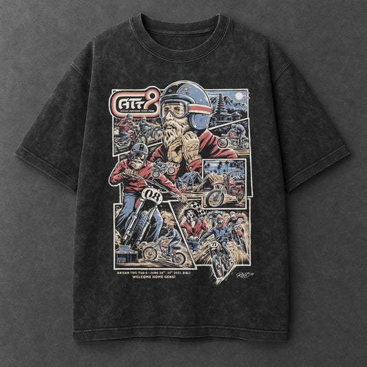 Bike Urban Black Washed T-Shirt