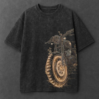 Bike Luxe Black Washed T-Shirt