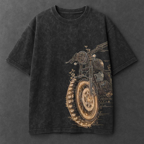 Bike Luxe Black Washed T-Shirt