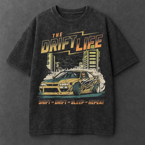 Car Effortless Black Washed T-Shirt