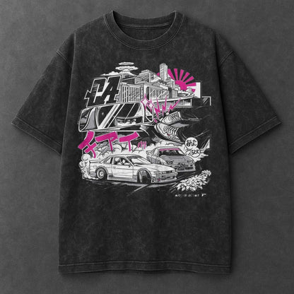 Car Everyday Black Washed T-Shirt
