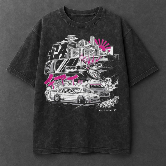 Car Everyday Black Washed T-Shirt