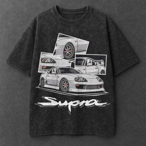 Car Chill Black Washed T-Shirt