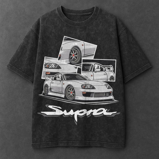 Car Chill Black Washed T-Shirt