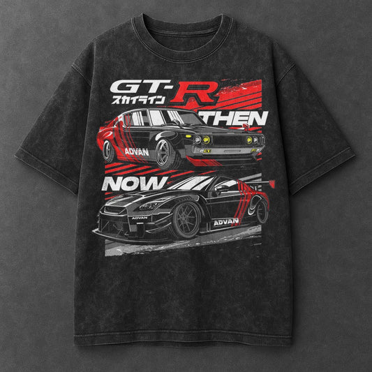 Car Bold Black Washed T-Shirt