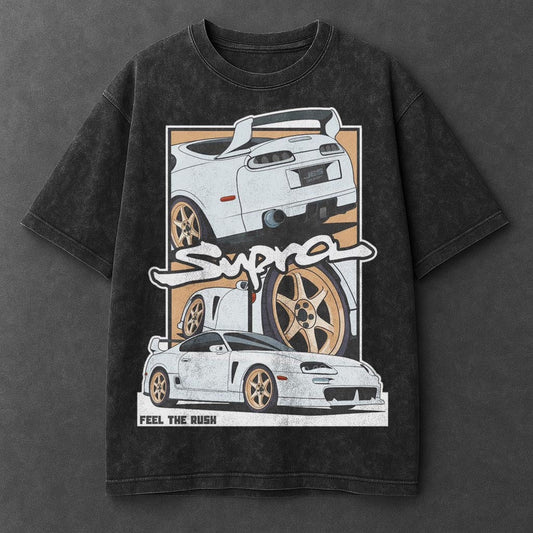 Car Refined Black Washed T-Shirt