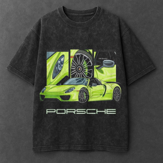 Car Clean Black Washed T-Shirt