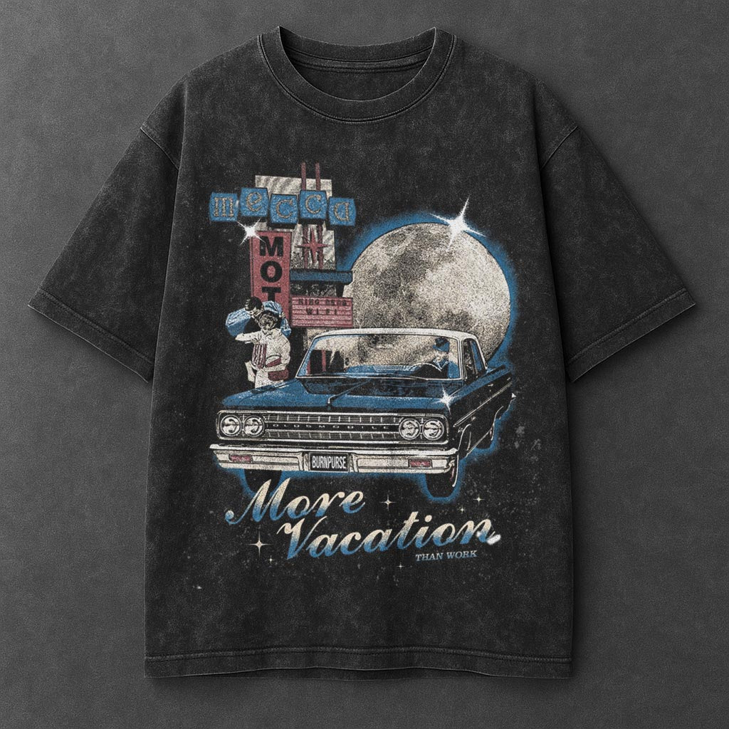 Car Urban Black Washed T-Shirt