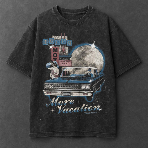 Car Urban Black Washed T-Shirt