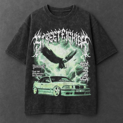 Car Essential Black Washed T-Shirt