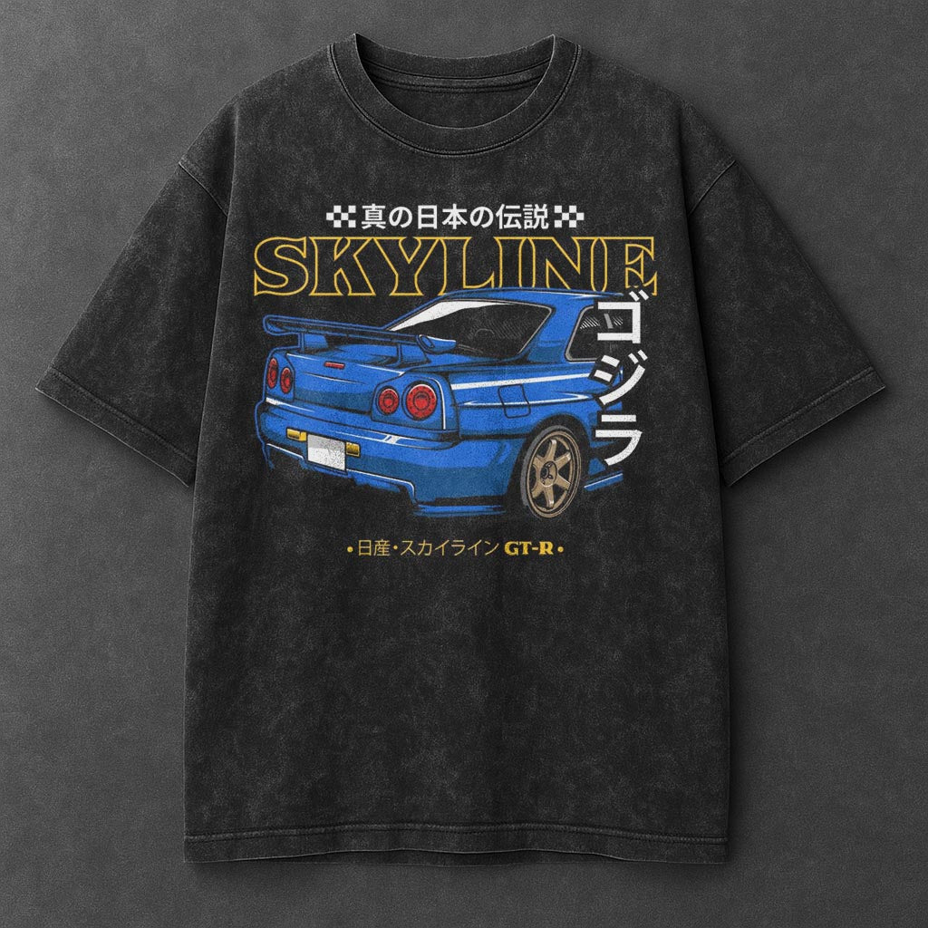 Car Luxe Black Washed T-Shirt