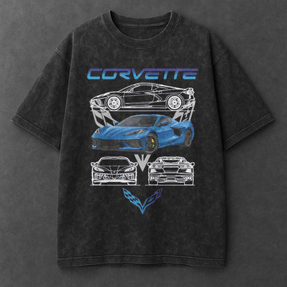 Car Signature Black Washed T-Shirt