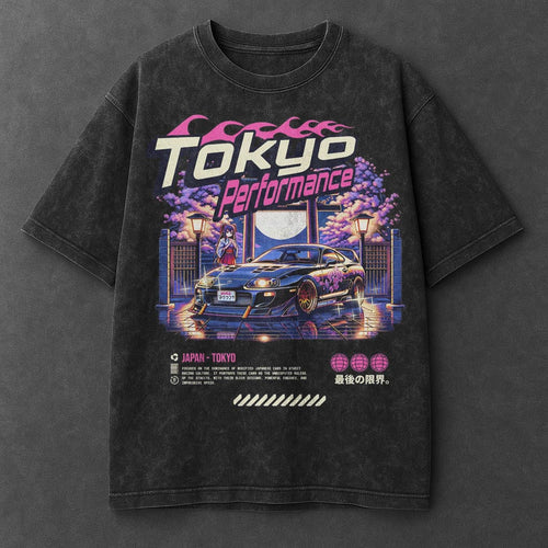 Car Fresh Black Washed T-Shirt