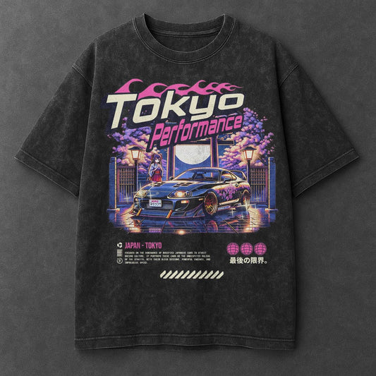 Car Fresh Black Washed T-Shirt