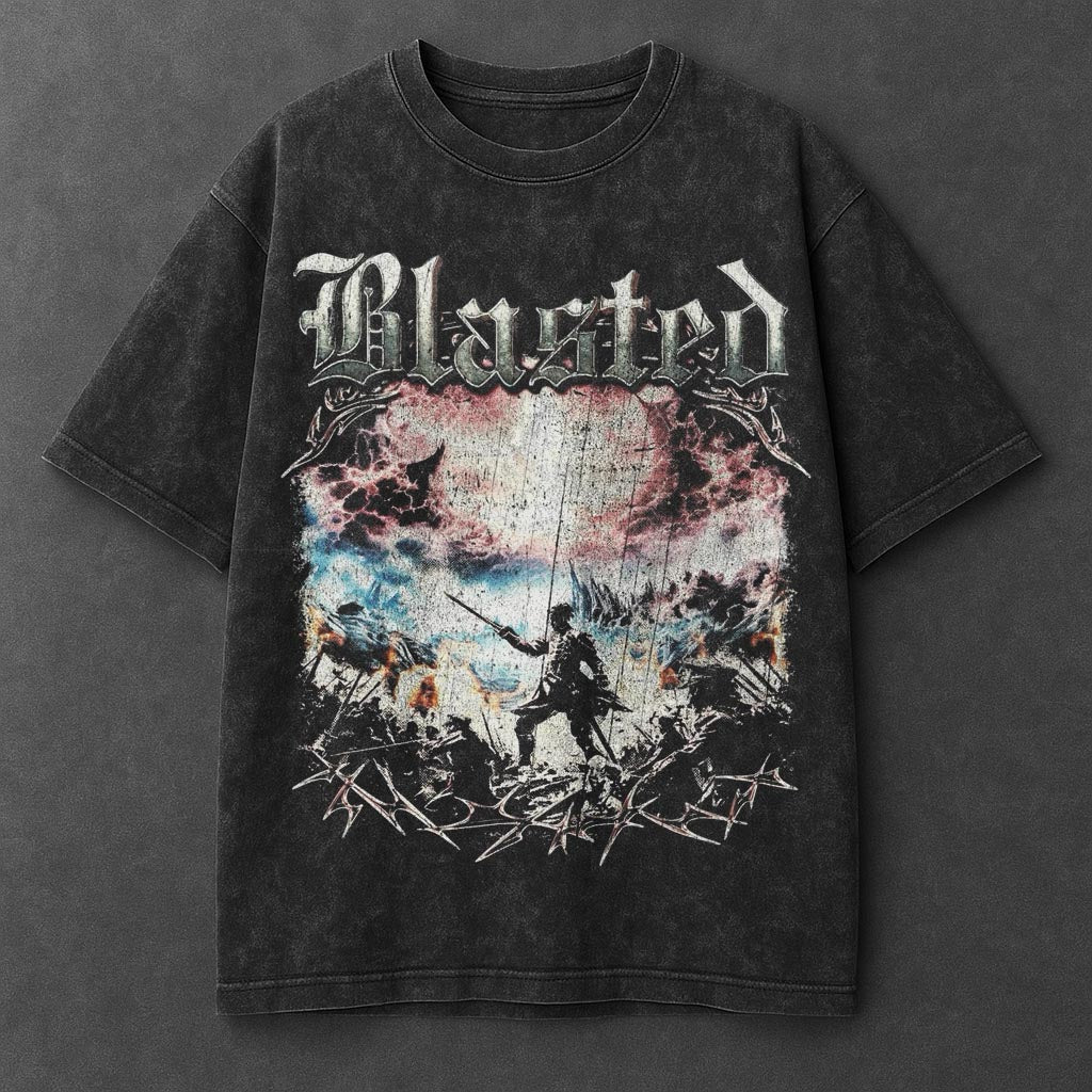 Dark Bold Black Washed T-Shirt