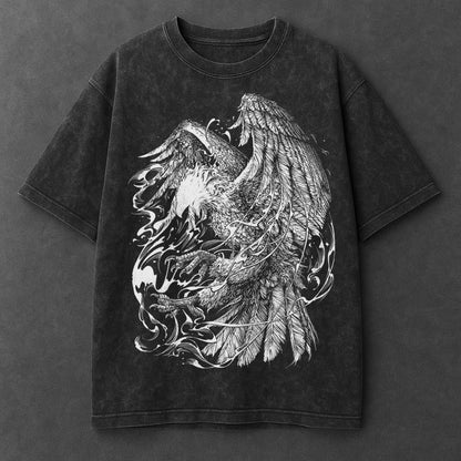 Dark Urban Black Washed T-Shirt