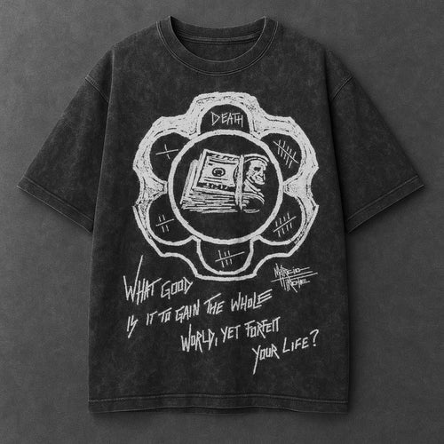 Dark Essential Black Washed T-Shirt