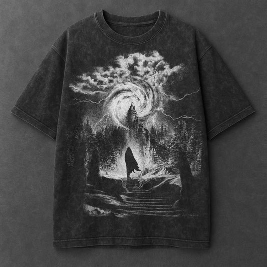 Dark Elevated Black Washed T-Shirt