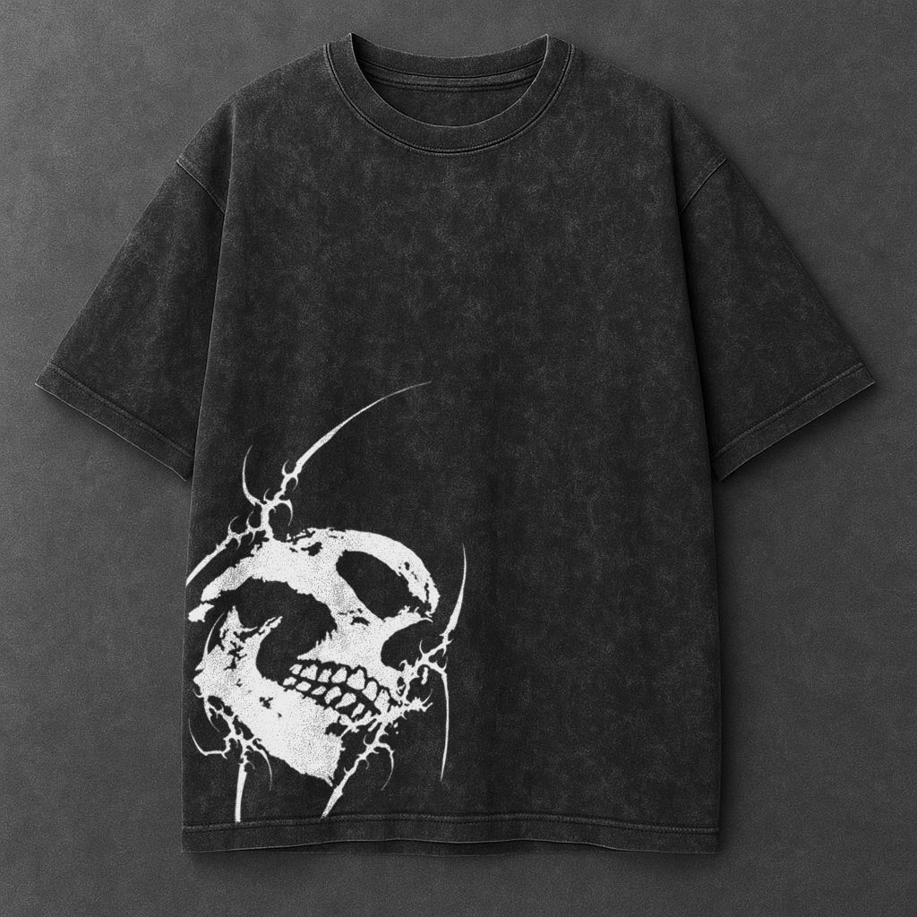 Dark Sleek Black Washed T-Shirt
