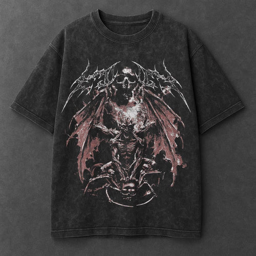 Dark Effortless Black Washed T-Shirt