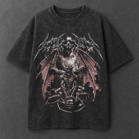 Dark Effortless Black Washed T-Shirt