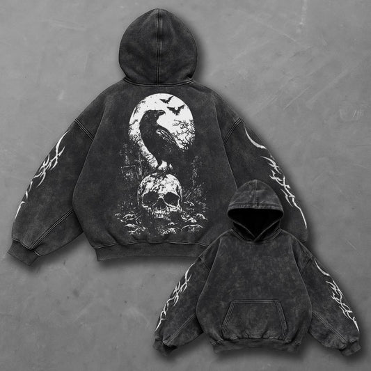 Dark Next-Gen Black Washed Hoodie