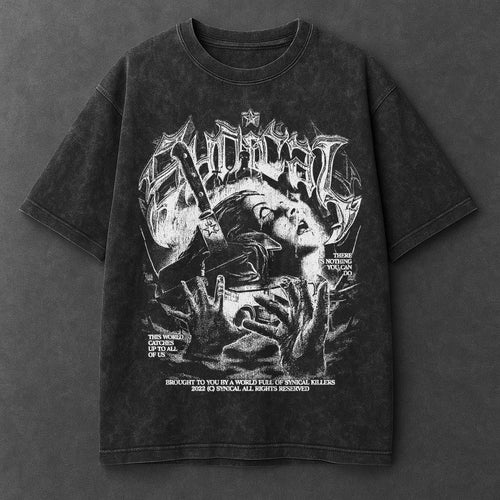 Dark Dynamic Black Washed T-Shirt