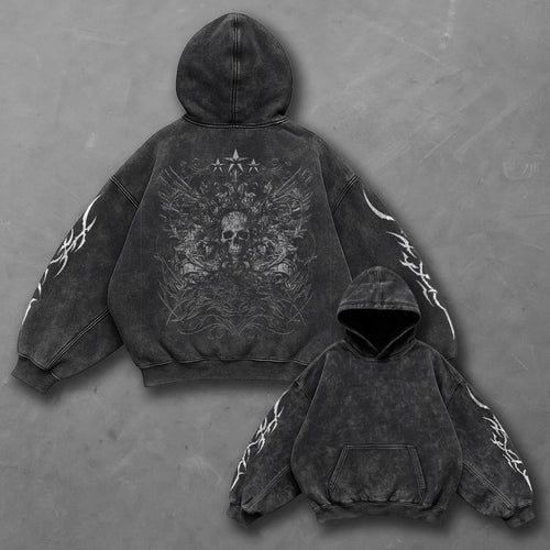 Dark Street Black Washed Hoodie