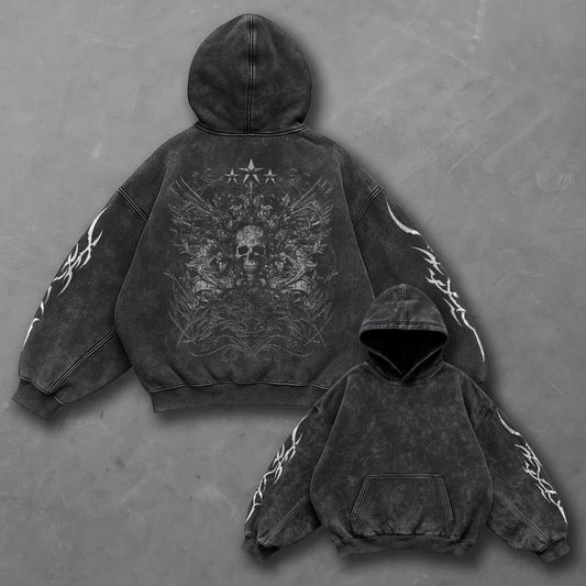 Dark Street Black Washed Hoodie