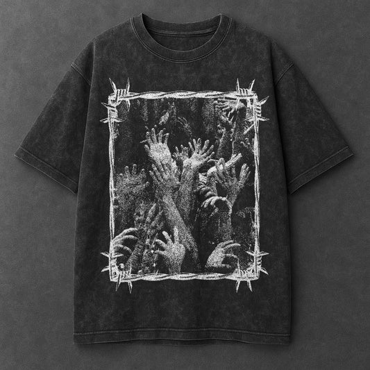 Dark Contemporary Black Washed T-Shirt