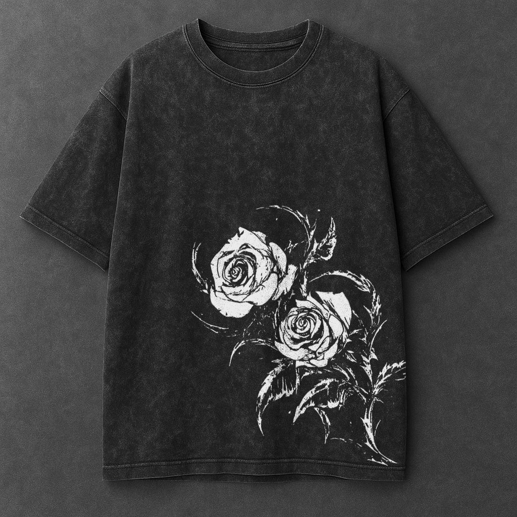 Dark Statement Black Washed T-Shirt