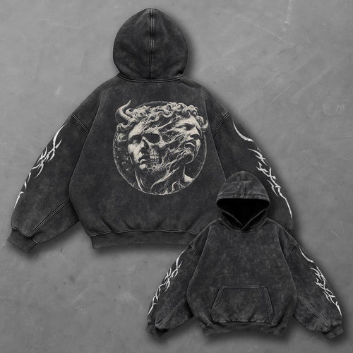Dark Everyday Black Washed Hoodie