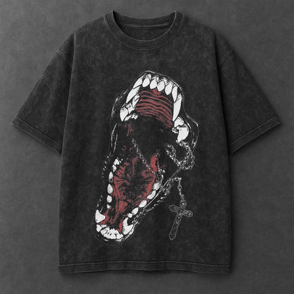 Dark Street Black Washed T-Shirt