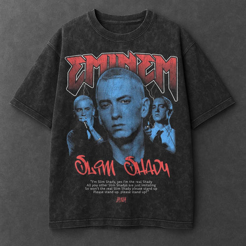 Music Street Black Washed T-Shirt