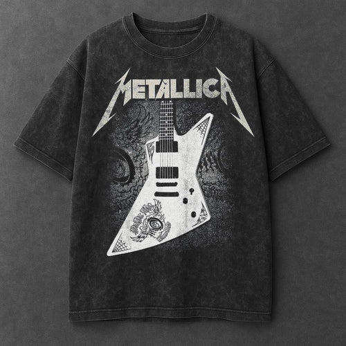 Music Signature Black Washed T-Shirt