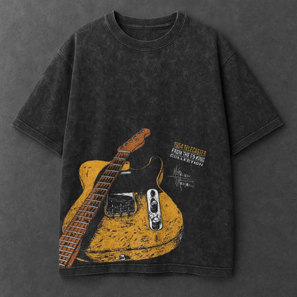 Music Effortless Black Washed T-Shirt