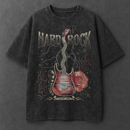 Music Timeless Black Washed T-Shirt