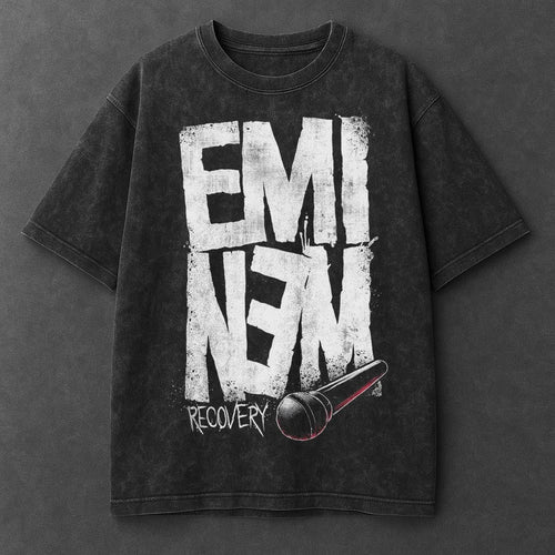 Music Premium Black Washed T-Shirt